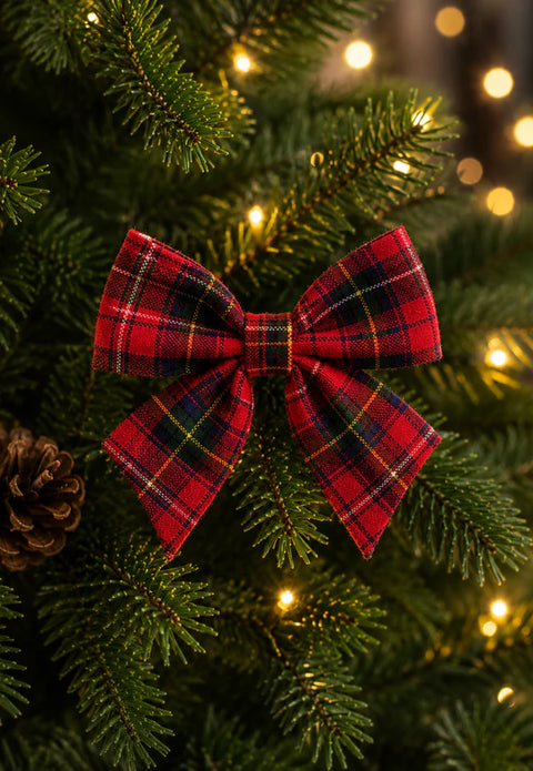Campbell Tartan Bow Decorations