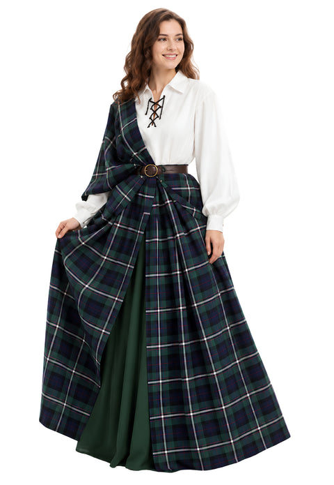 Female Kilts in Christian Dress Tartan