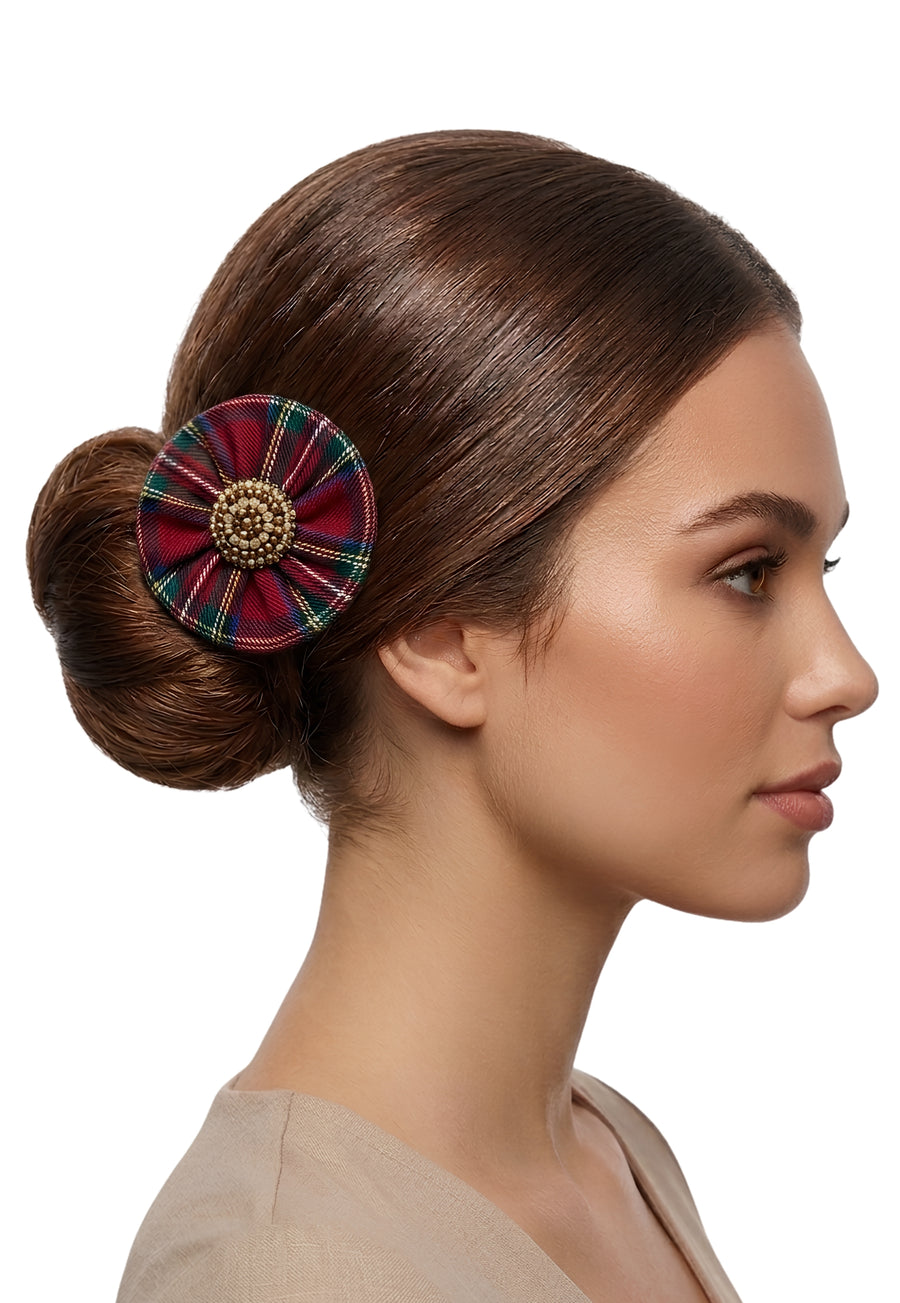 Wallace Tartan Hairbrooch Clip (Set of two)