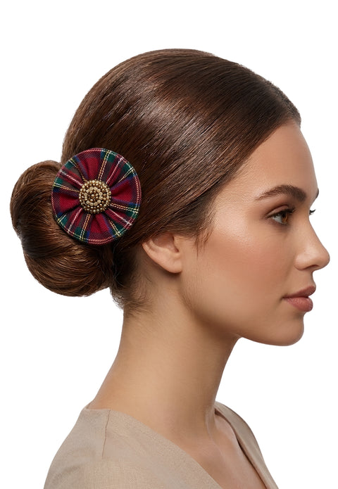 Campbell Tartan Hairbrooch Clip (Set of two)