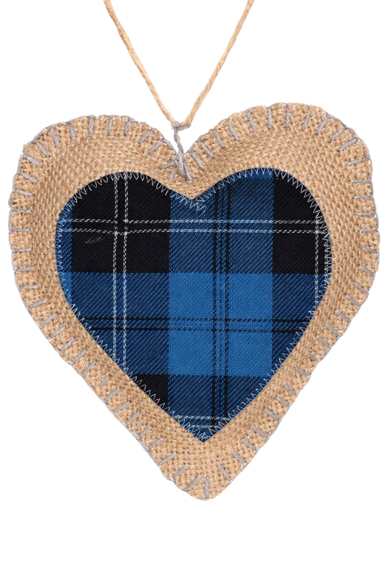 Tartan Heart Hanging Decoration