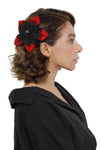 Cameron Tartan Petal Clip