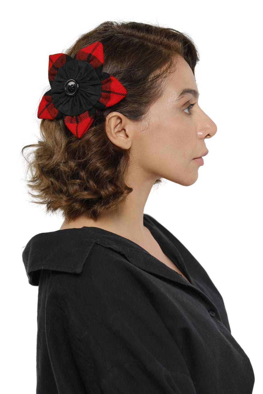 Buchanan Tartan Petal Clip