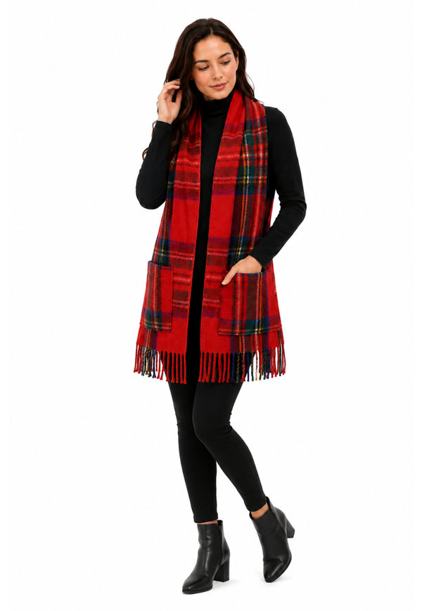 Black Watch Tartan Pocket Scarf