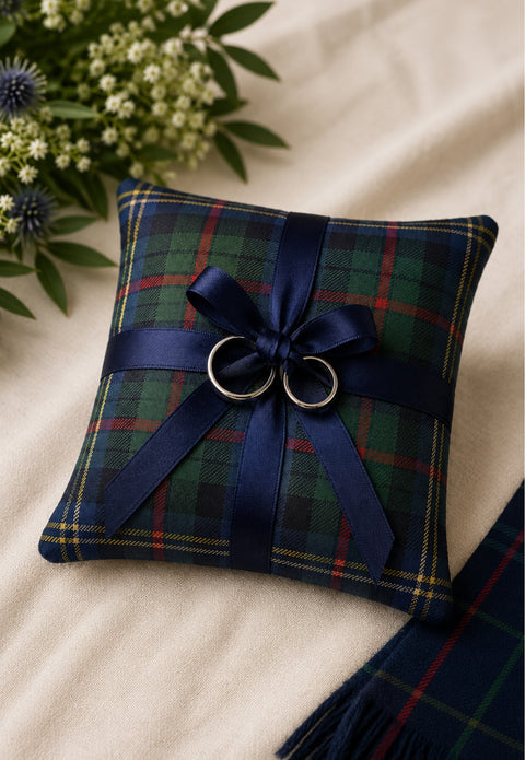 Fraser Tartan Ring Cushion
