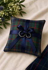 Hamilton Tartan Ring Cushion
