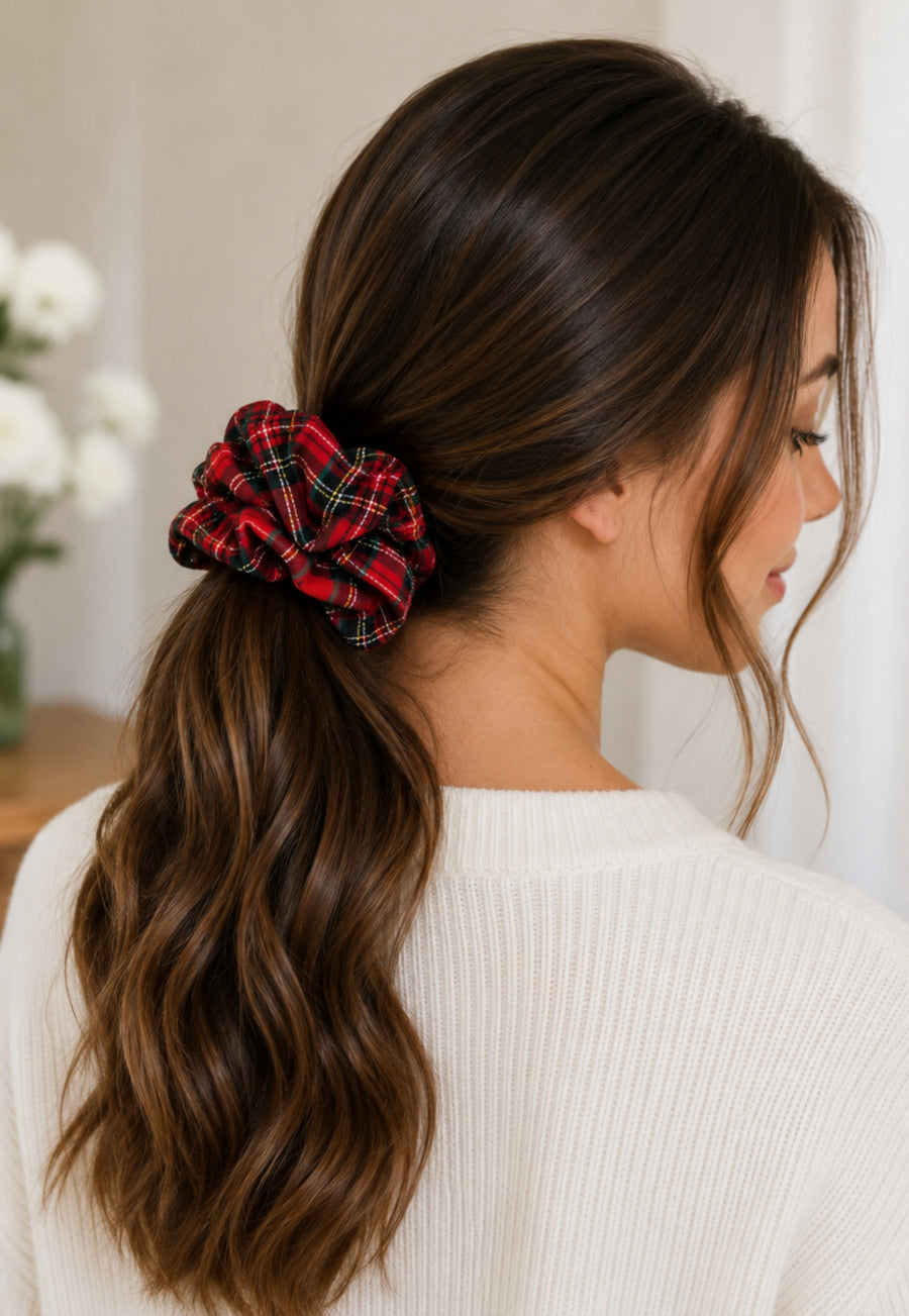 Gordon Tartan Scrunchie