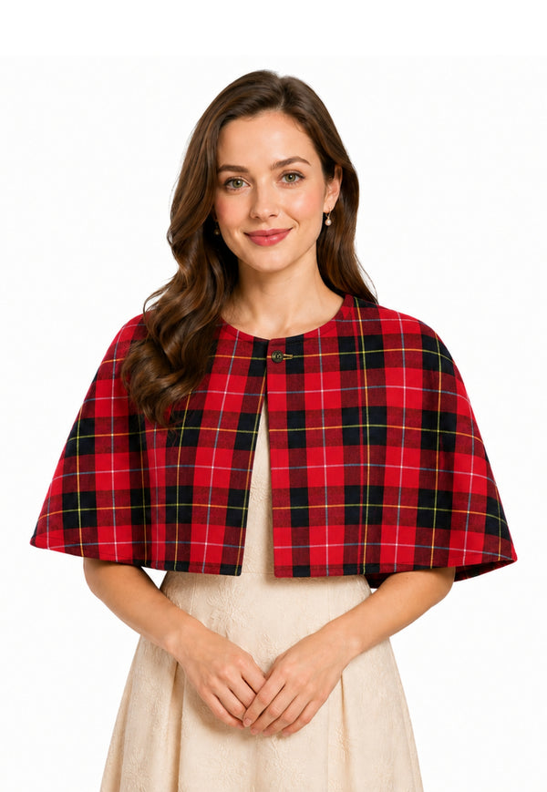 Tartan Short Capelet