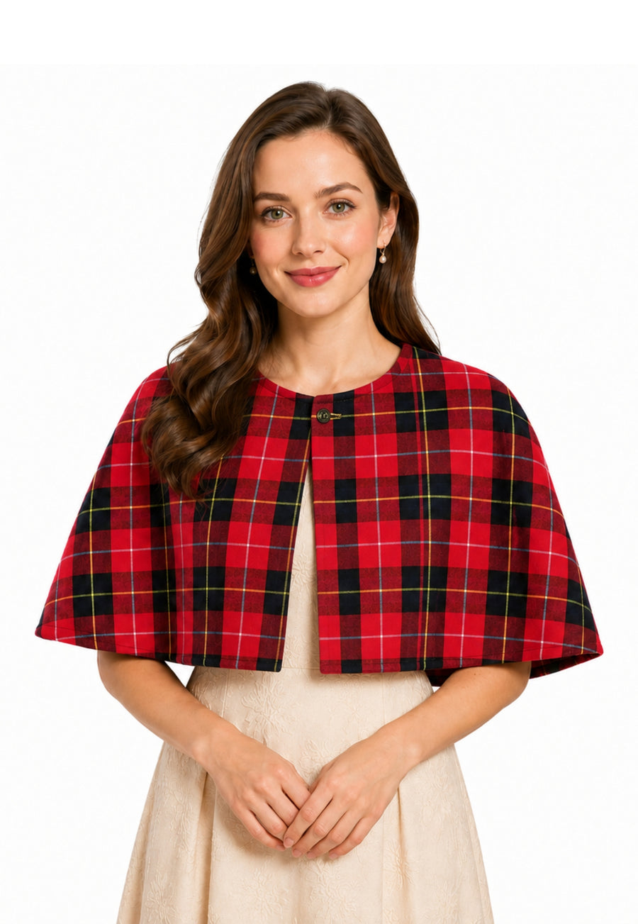 Tartan Short Capelet