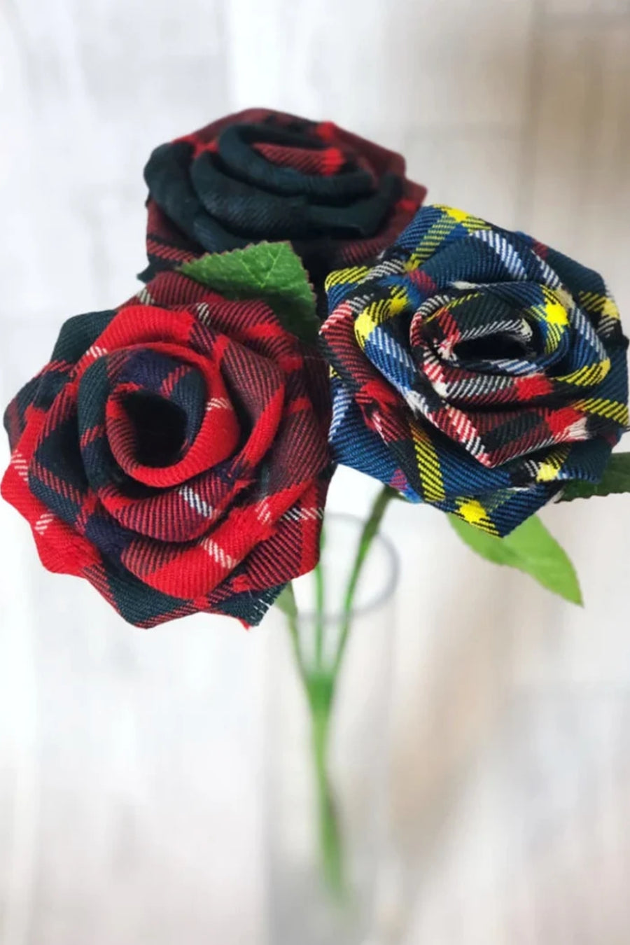Buchanan Tartan Stem Rose