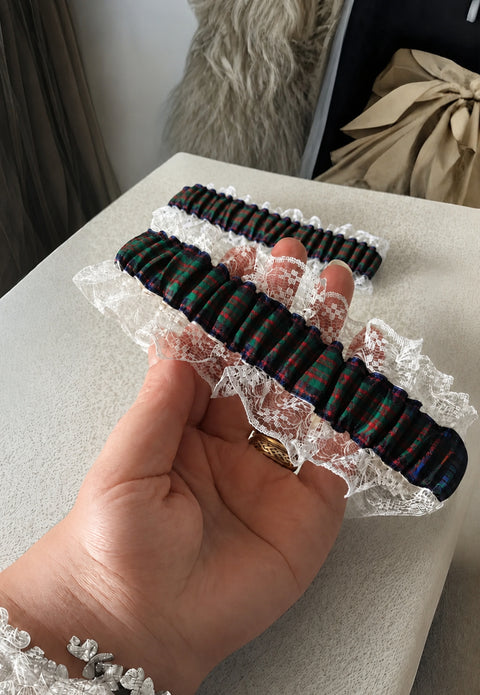 Wedding Garters in Duke of Fife Ancient Tartan