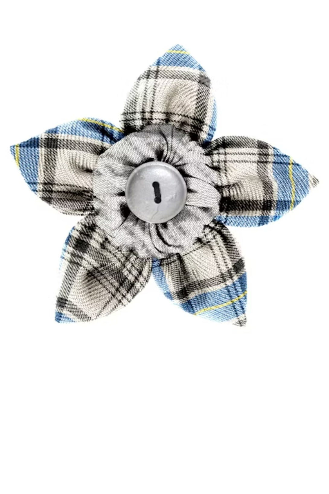 Tartan Petal Brooch