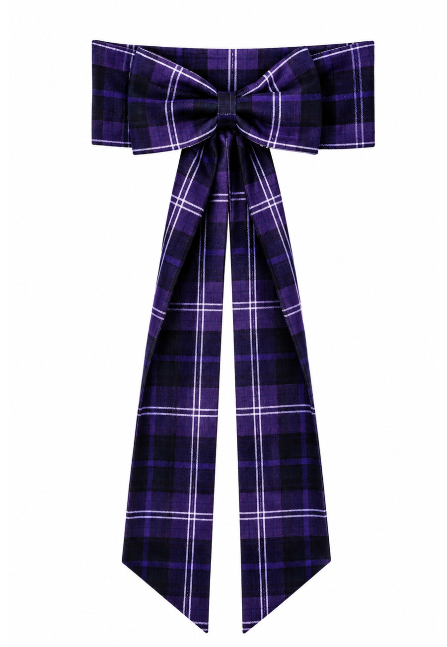 Tartan Sash with Bow
