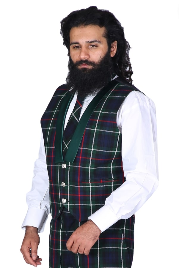 Buchanan Tartan Vest With Lapels