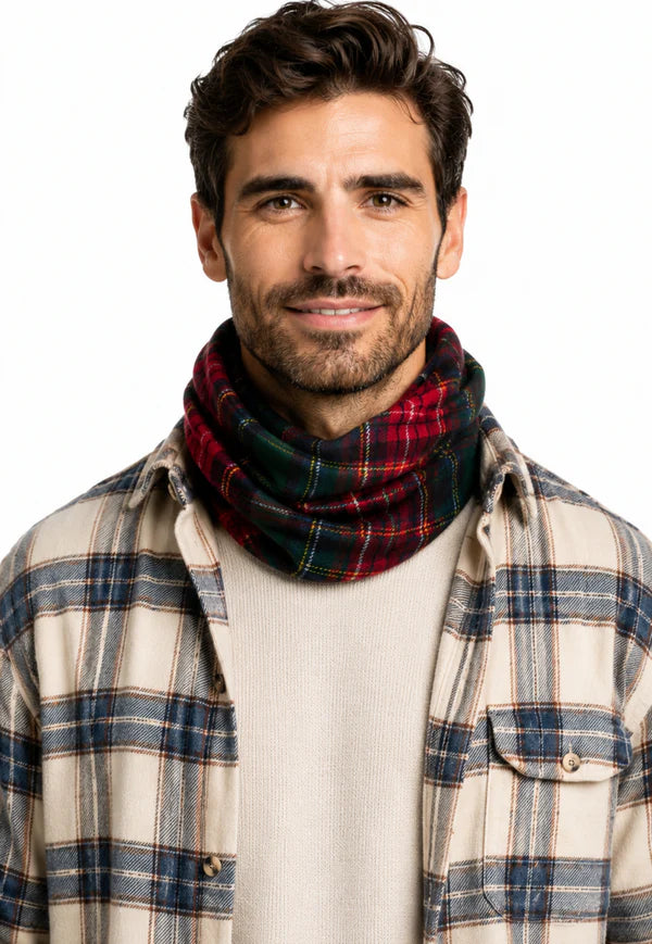 Black Watch Tartan Tube Scarf