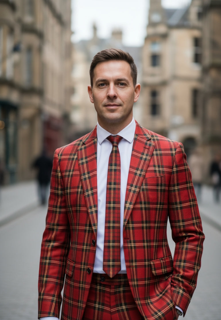 Two Piece Tartan Suit