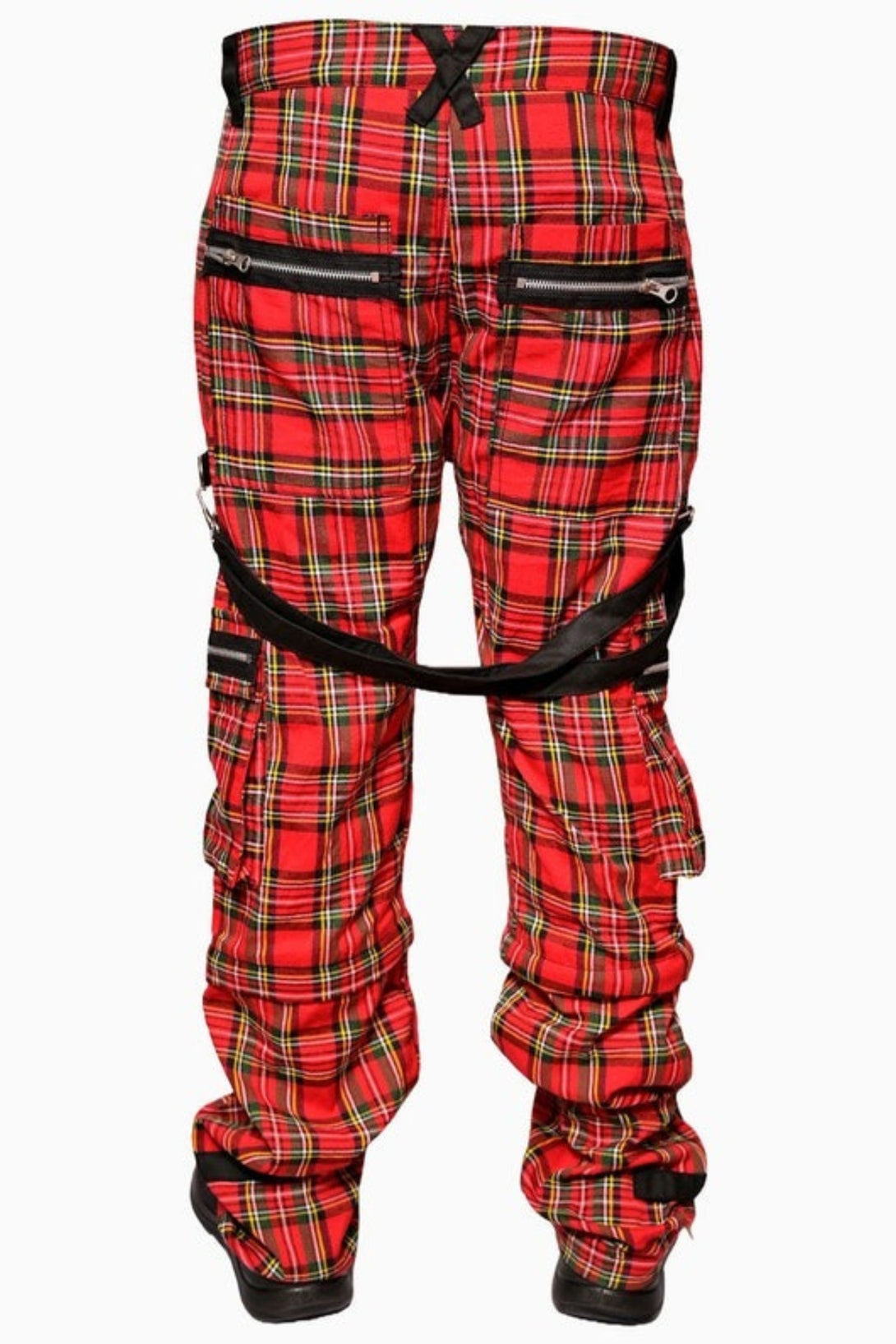 Unisex Gothic Plaid Punk trews