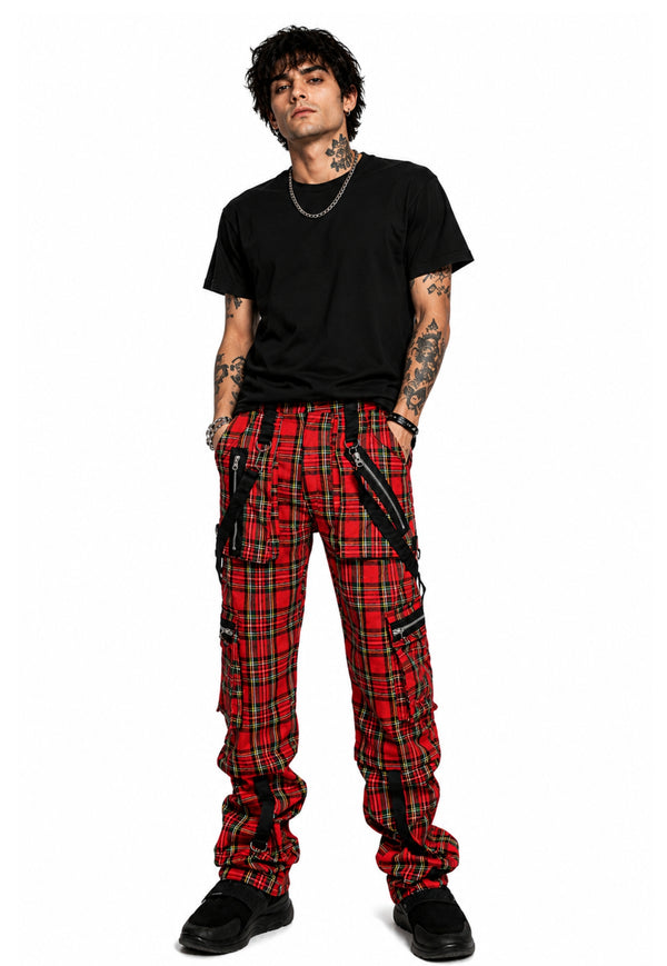 Unisex Gothic Plaid Punk Pant