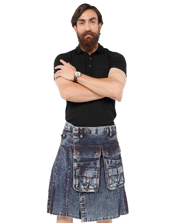 Voyager's Denim Kilt