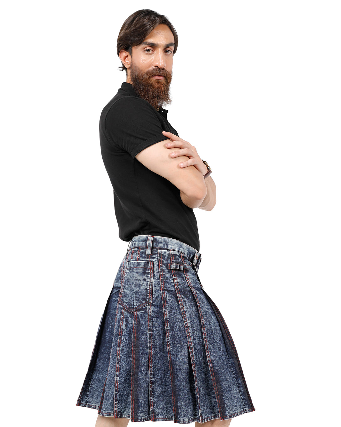 Voyager's Denim Kilt | Scottish Kilt Voyager's Denim Kilt | Scottish Kilt