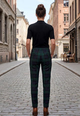 Black Watch Women's Slim Cut Tartan Trousers