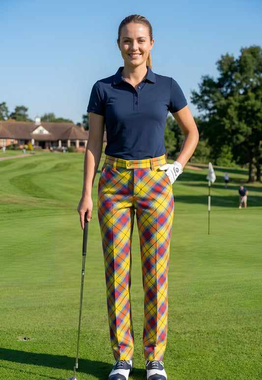 Women's Tartan Golf Trouser