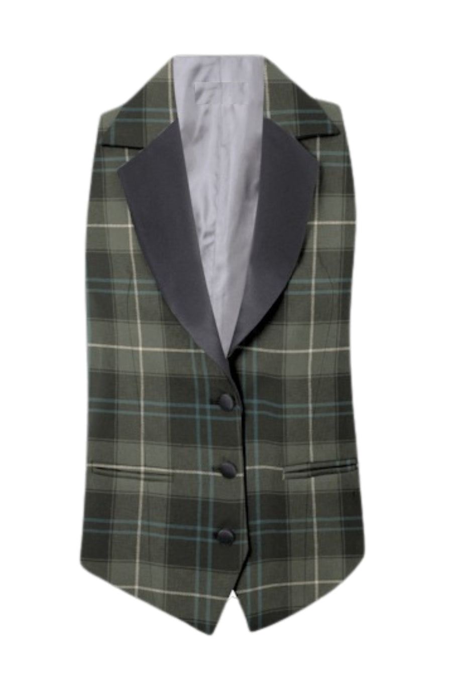 Women's Tartan Waistcoat with Lapels