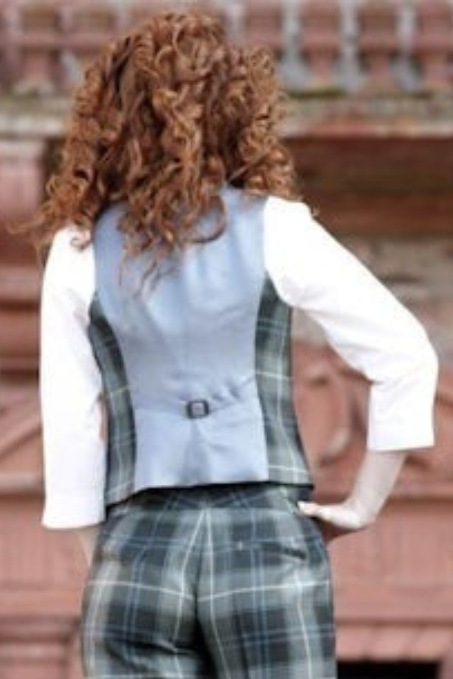 Women's Tartan Waistcoat with Lapels