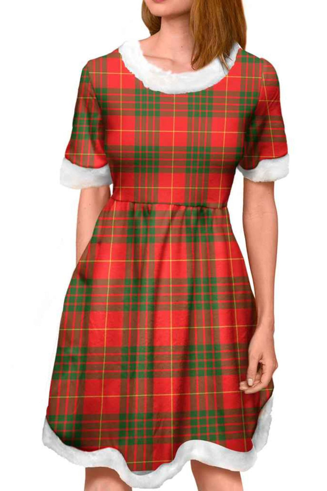 Christmas Plaid Women's Dress | Scottish Kilt Christmas Plaid Women's Dress | Scottish Kilt