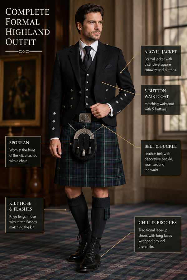 Complete Formal Kilt Outfit