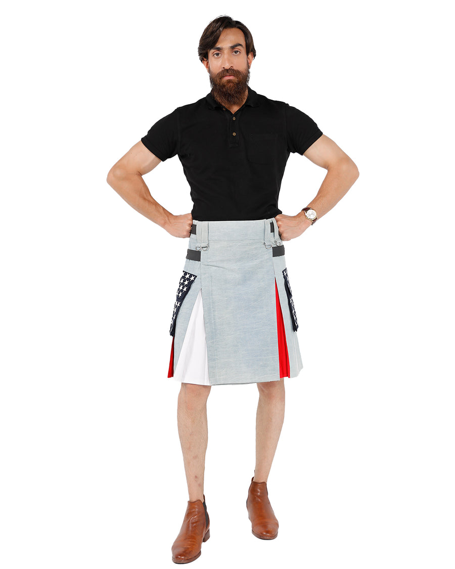 All-American Denim Kilt for sale