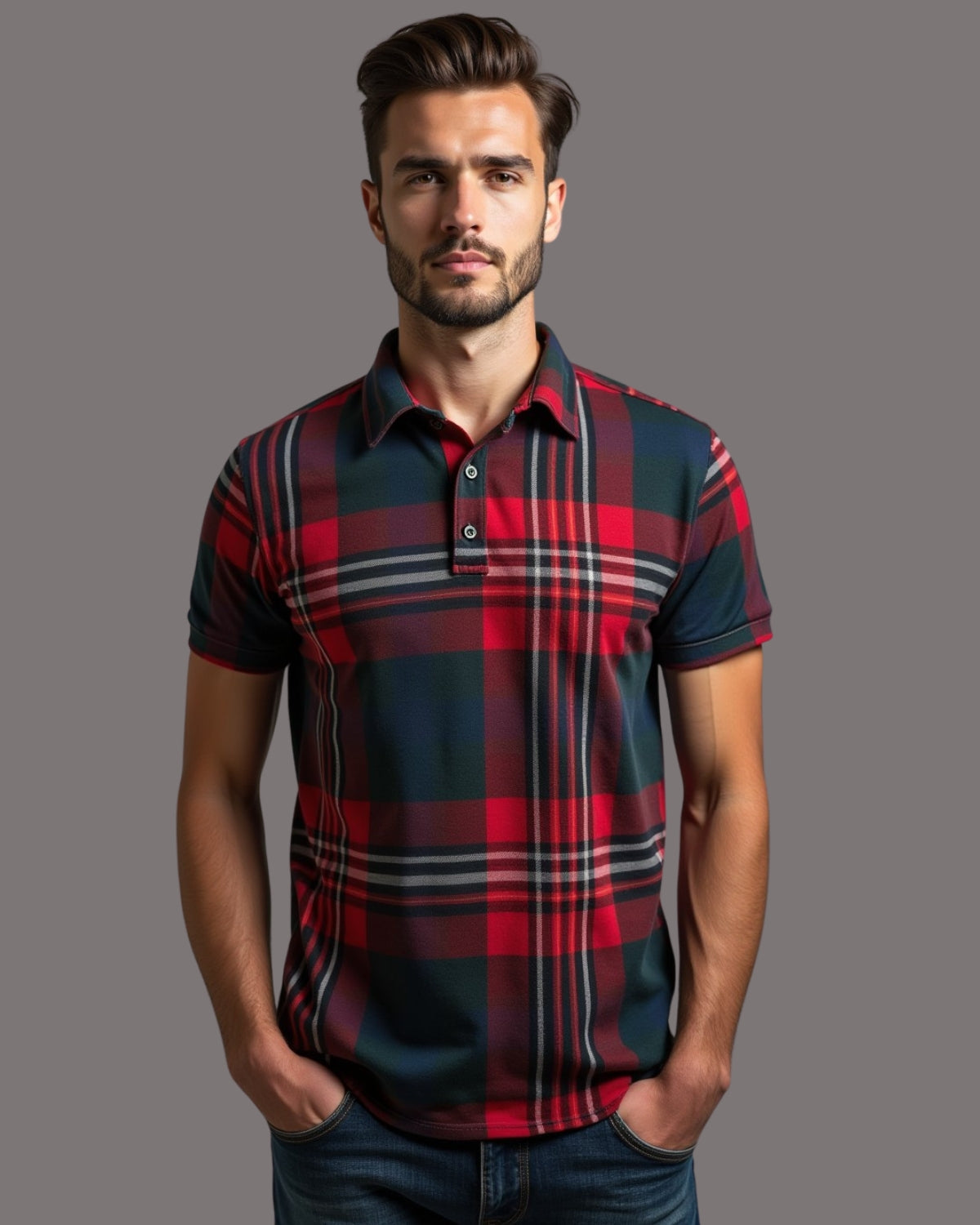 Plaid Polo Shirt – Scottish Kilt