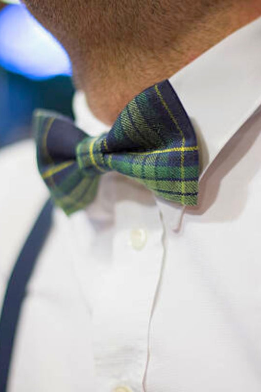 tartan plaid bow tie