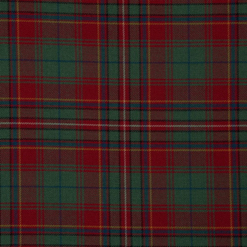 Dressmaking Fabric, Morven Tartan Cotton - Red