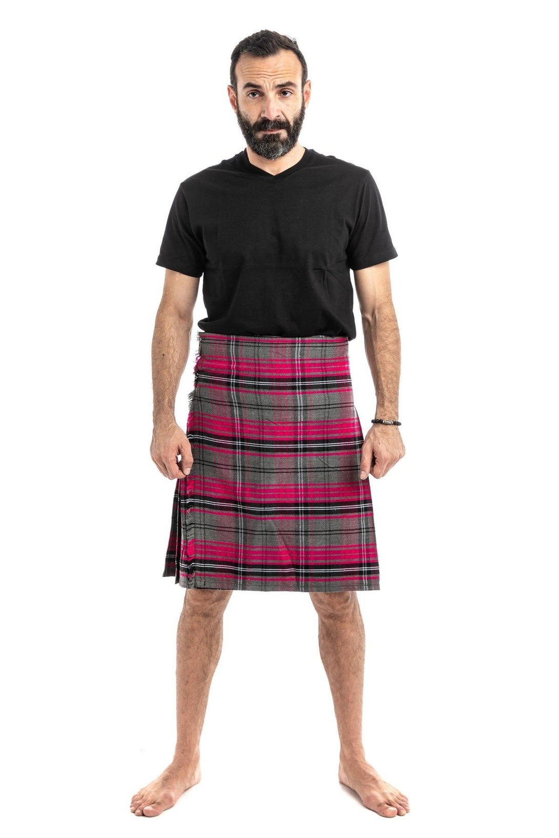 Buy AILSA PINK TARTAN KILT