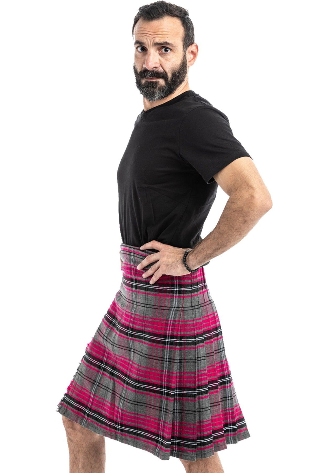 AILSA PINK TARTAN kilt