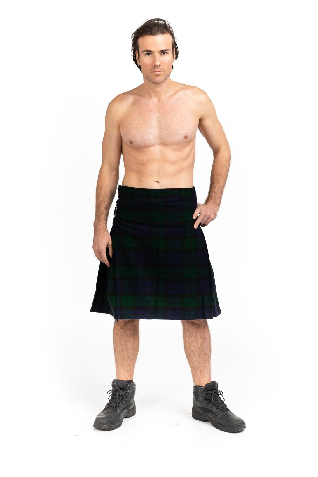 mens black watch tartan kilt