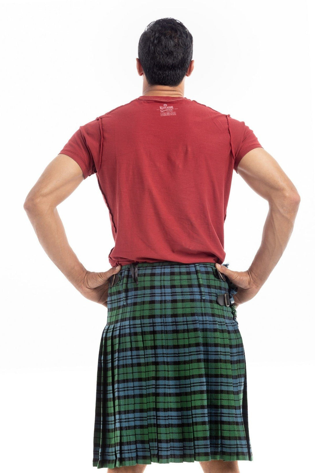 Campbell Military Tartan Kilt - back