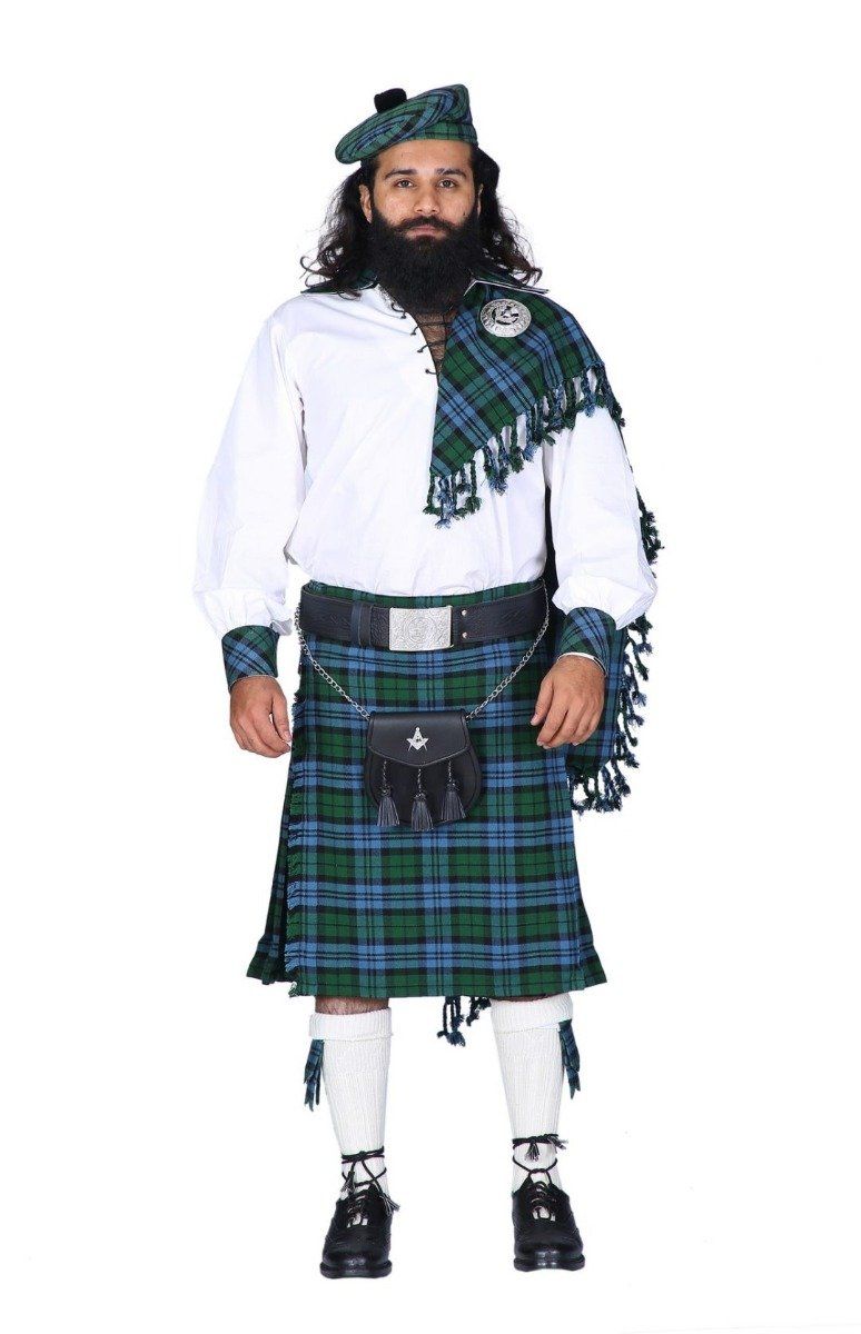 campbell tartan kilt and outfit