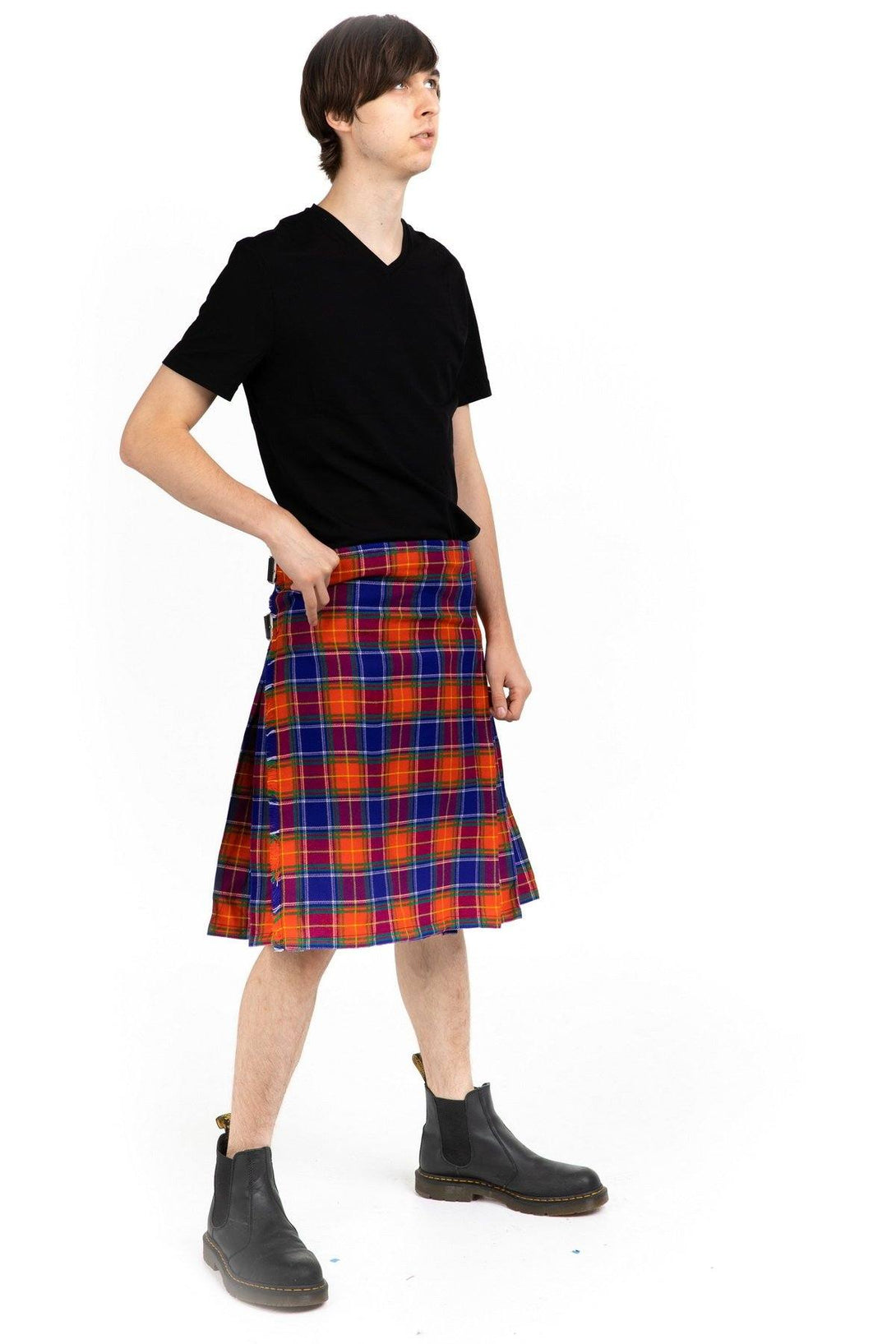 chinese scottish tartan kilt-right