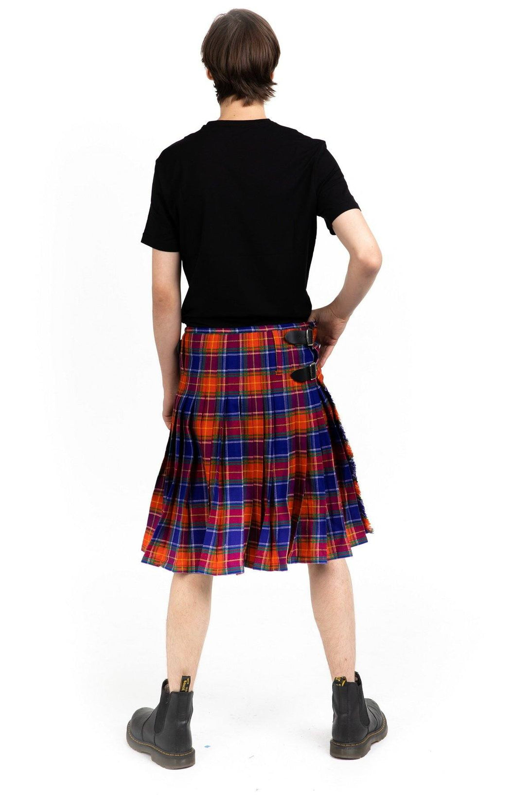 chinese scottish tartan kilt-back