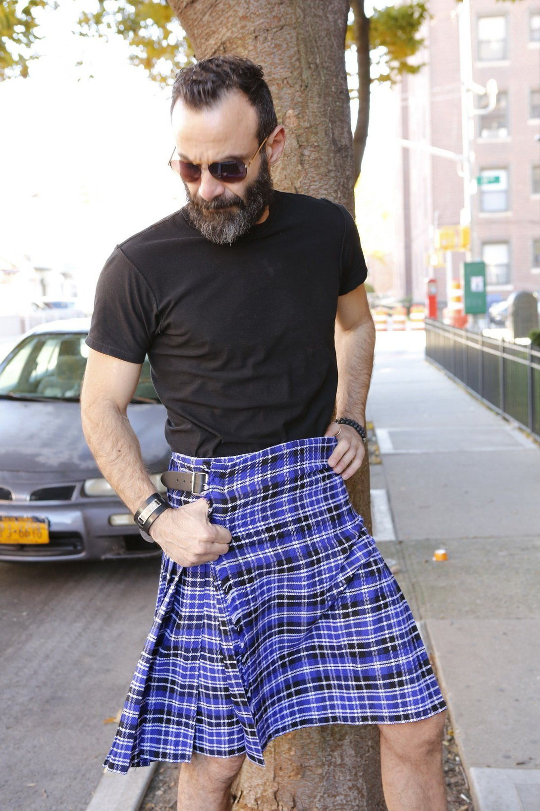 clark modern tartan kilt