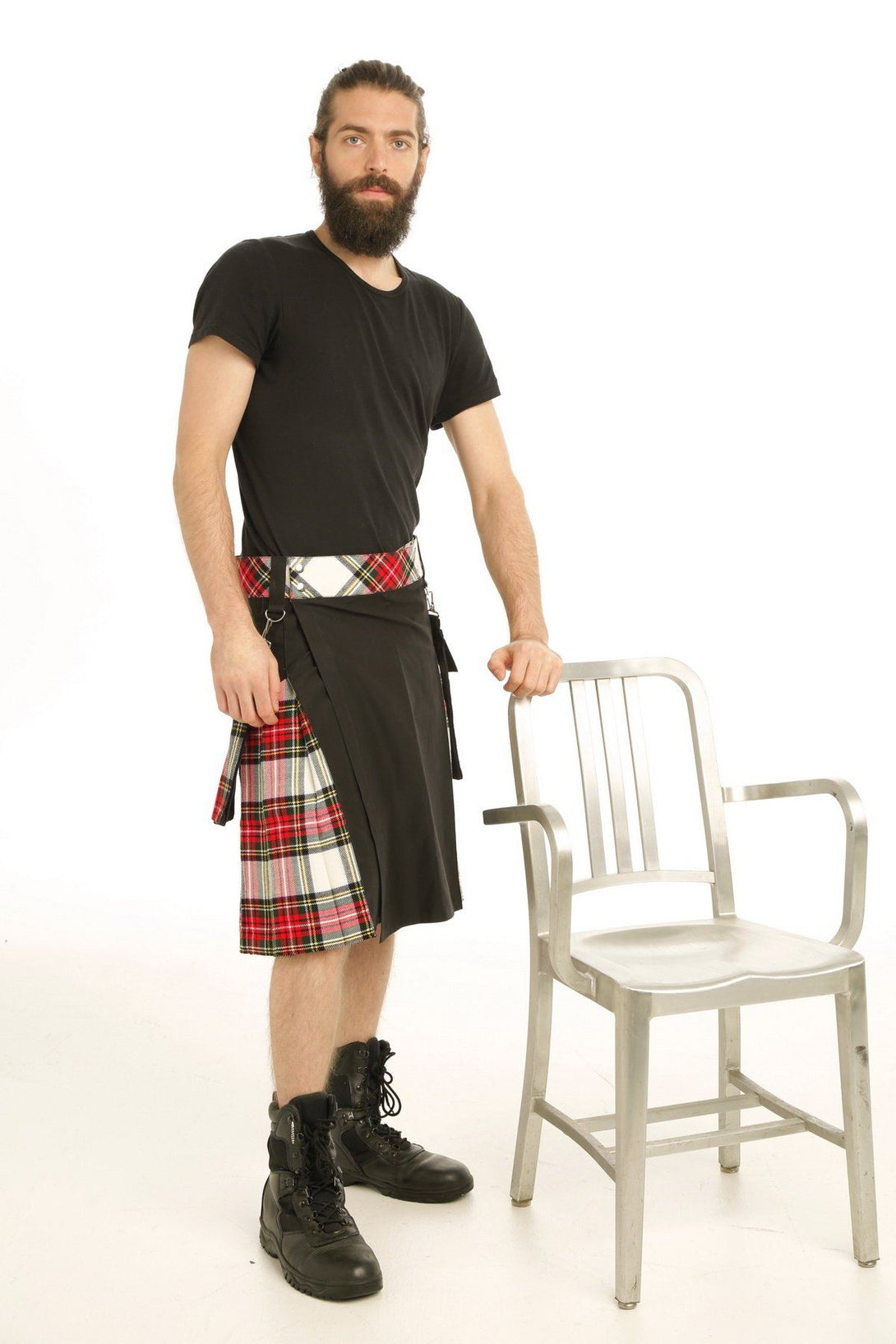 Classic Style Stewart Tartan Hybrid Kilt For Sale