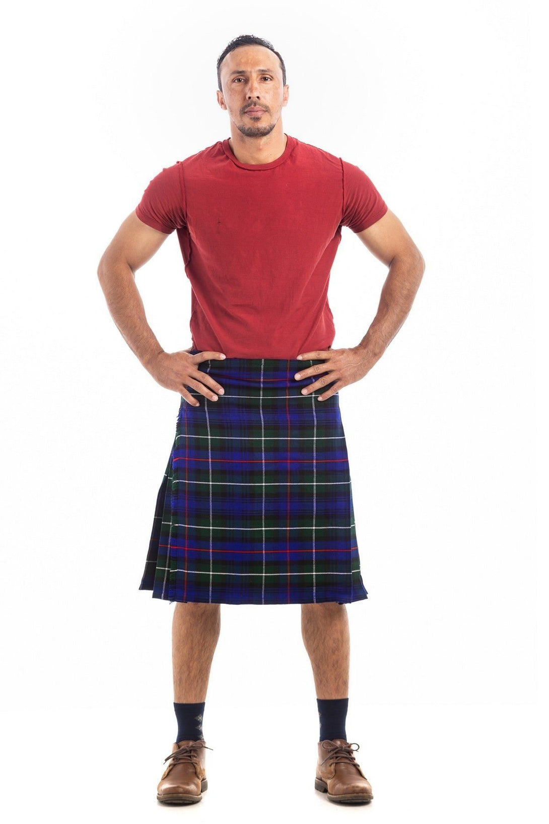 Cumbernauld District Tartan kilt - Front view