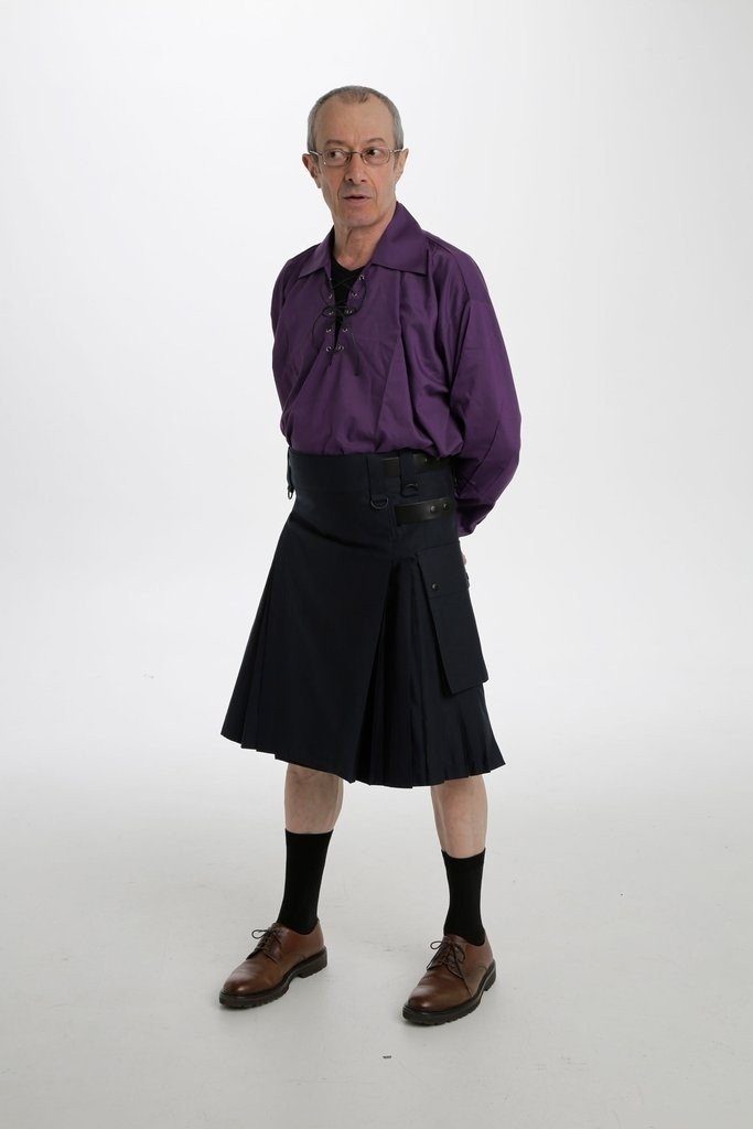 Deluxe Kilt For Royal Men - Side View