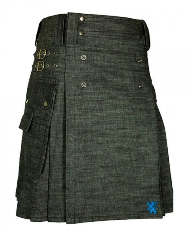 denim kilt 