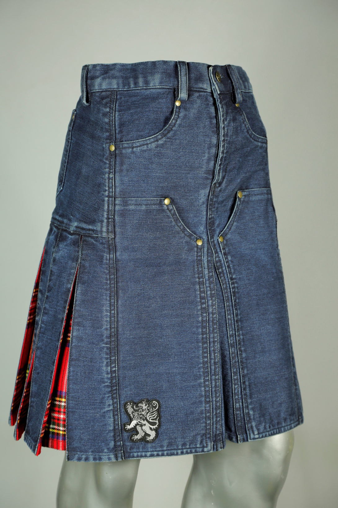 Buy Denim Tartan Hybrid Pant Kilt 