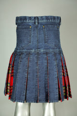 Denim Tartan Hybrid Pant Kilt for sale