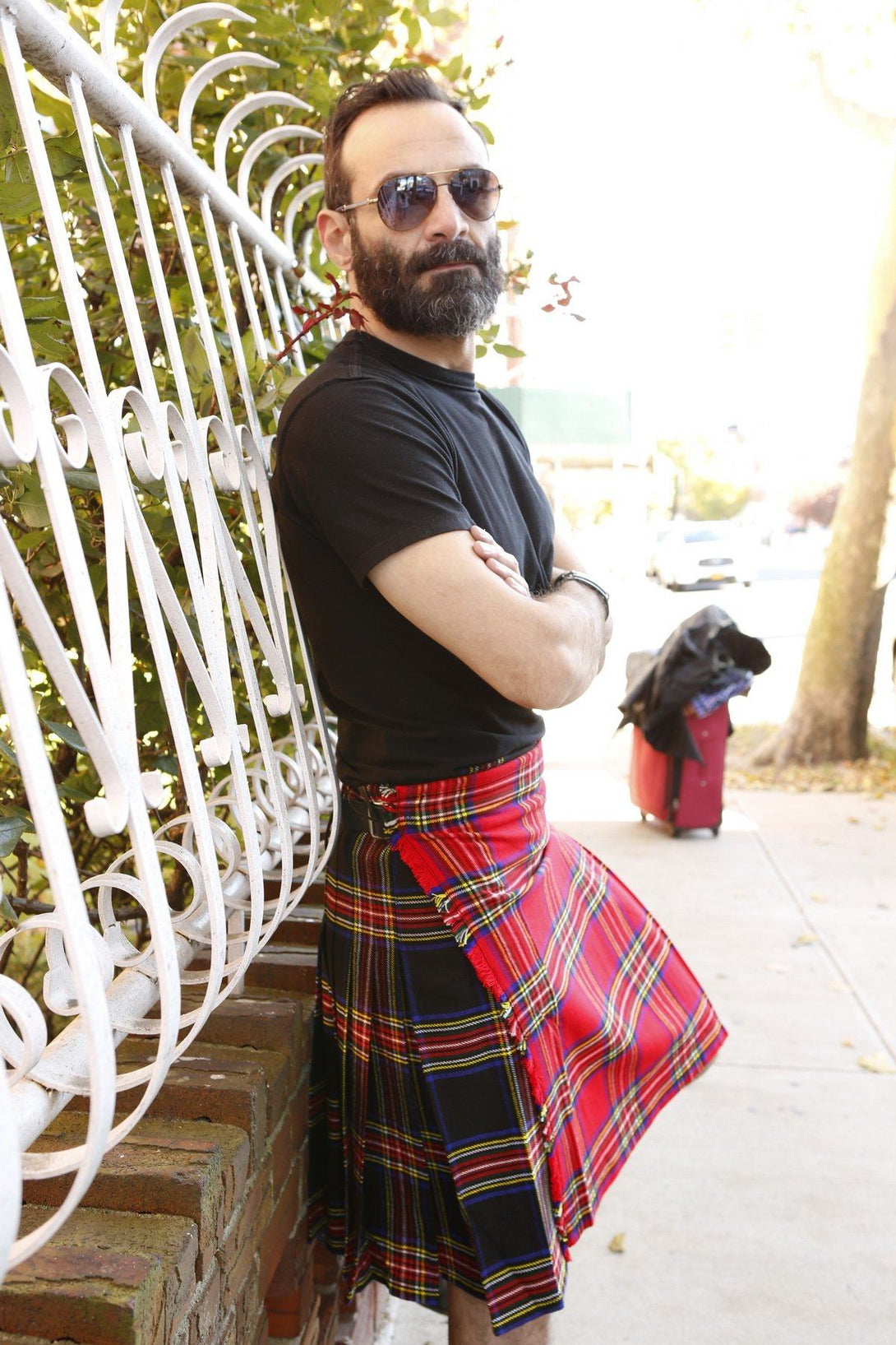 Exogamy Tartan Kilt - Left Side View