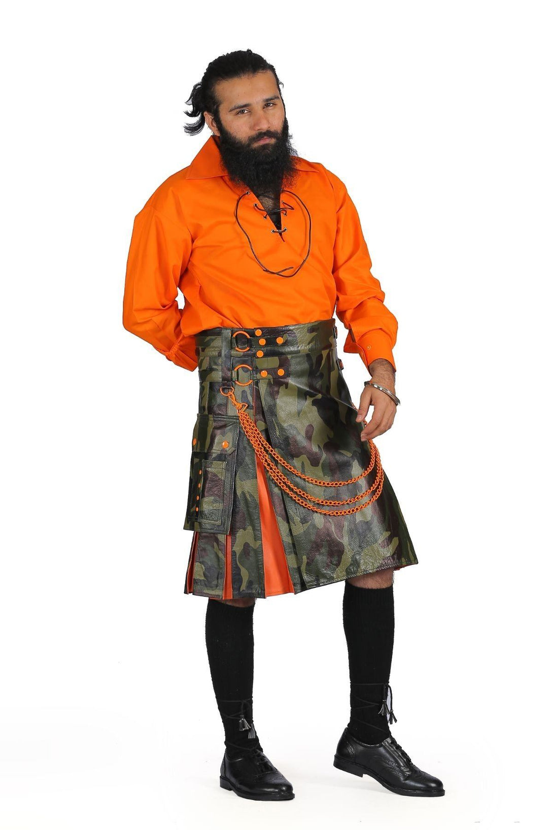 Exotic Hybrid Leather Kilt